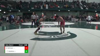 125 lbs Cons. Round 1 - Tommy Hoskins, Ohio University vs Caleb Schroer, Findlay