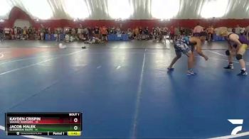 144 lbs Round 1 (4 Team) - Kayden Crispin, Waukee Warriors vs Jacob Malek, Glenbrook South