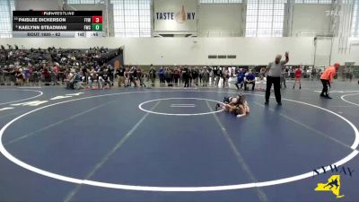 62 lbs 5th Place Match - Paislee Dickerson, Falconer Youth Wrestling vs Kaelynn Steadman, Franklinville Wrestling Club