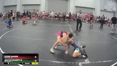 72 lbs Round 7 (10 Team) - Ryder Sander, Level Up vs Benton Bassett III, MF Savage