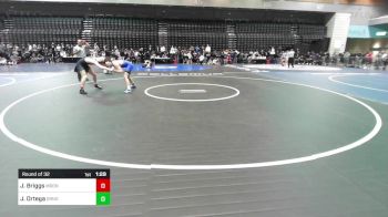 120 lbs Round Of 32 - Justus Briggs, Meridian vs JR Ortega, Grandview