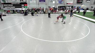 16U Boys - 138 lbs Cons. Round 2 - Brady Bixler, Red Hawk Wrestling Academy vs Ashton Frison, Christian Brothers High School Wrestling