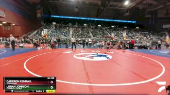 4A-138 lbs Quarterfinal - Logan Johnson, Campbell County vs Cameron Kendall, Star Valley