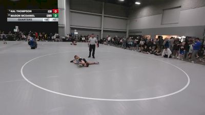 77 lbs Quarters - Mason McDaniel, Chickasha Wrestling vs Kal Thompson, King Select Wrestling