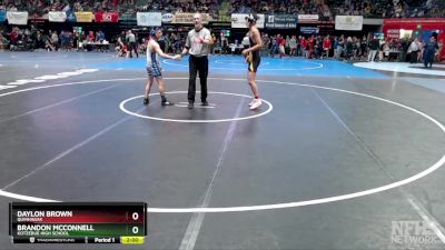 125 lbs Quarterfinal - Daylon Brown, Quinhagak vs Brandon Mcconnell, Kotzebue High School