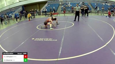 14U Boys - 115 lbs 3rd Place Match - Sanchir Edington, Bishop McCort High School Wrestling vs Bruin Bloomer, Eastern Oregon Elite