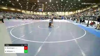 115 lbs Round Of 32 - Emily Mondragon, Swamp Monsters vs Kali Williams, Oakridge Mat Club