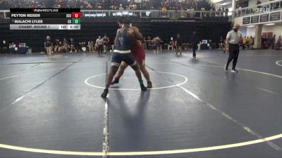 285 lbs Champ. Round 1 - Malachi Lyles, Cerritos College vs Peyton Reiser, Sacramento City College