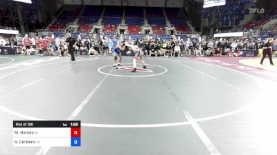 120 lbs Rnd Of 128 - Mason Haines, MI vs Rene Cordero, CA