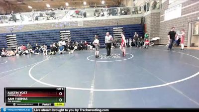 100 lbs Round 3 - Sam Thomas, 208 Badgers vs Austin Yost, Homedale WC