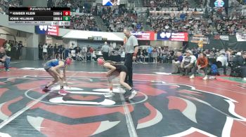 G - 100 lbs Champ. Round 1 - Josie Hillman, Corvallis (Girls) vs Kimber Klein, Chinook (Girls)