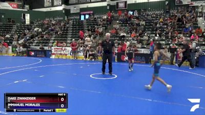 59 lbs Champ. Round 1 - Dake Zwanziger, IA vs Immanuel Morales, IL