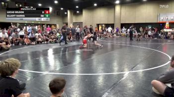 100 lbs Round 2 (6 Team) - Elliott Harris, Elevate WC vs Lucas Wilson, Indiana Outlaws