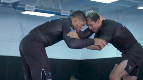 Andre Galvao Trains Takedowns With Lucas Barbosa