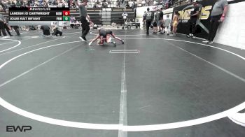 67 lbs 2nd Place - Laneigh Jo Cartwright, Midwest City Bombers Youth Wrestling Club vs Jolee Kait Bryant, Prime Wrestling