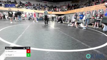 88 lbs Semifinal - Devyn Vincent, Lions Wrestling Academy vs Hattie Foust, Tuttle Wrestling