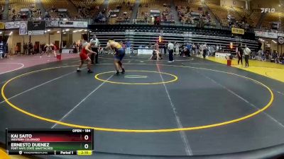 184 lbs Cons. Round 2 - Ernesto Duenez, Fort Hays State Unattached vs Kai Saito, Western Colorado