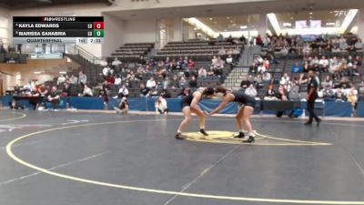 138 lbs Quarterfinal - Marissa Sanabria, Lindenwood University vs Kayla Edwards, Lindenwood University