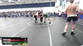 285 lbs Semifinal - Noah Huss, Moorpark Wrestling Club vs David Pech, Artesia Highschool