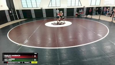 130 lbs Quarterfinal - Lily Harris, Green River vs Paisley Harbach, Star Valley