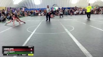 100 lbs Round 2 (8 Team) - Josiah Sims, Terps Xtreme vs Drew Nesity, FORGE