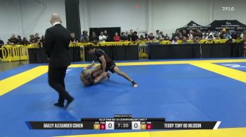 Bailey Alexander Cohen vs Teddy Tony Bo Nilsson 2026 Pan IBJJF Jiu-Jitsu No-Gi Championship