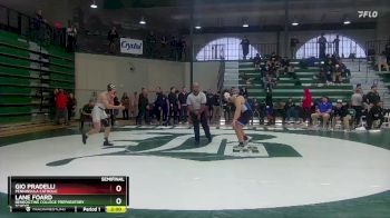 165 lbs Semifinal - Lane Foard, Benedictine College Preparatory School vs Gio Pradelli, Penninsula Catholic