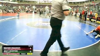 116 lbs Cons. Semi - Brett Crawford, St Anthonys vs Brayden Pequignot, North Penn Liberty High School