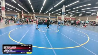 136 lbs Cons. Round 2 - Brycen Malone, Apex Grappling Academy vs Luke Webb, Apex Grappling Academy