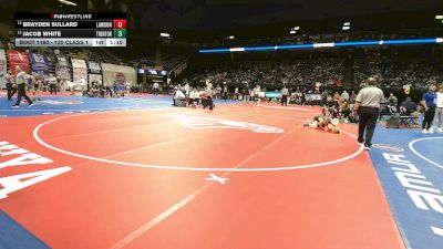 120 Class 1 lbs Quarterfinal - Brayden Sullard, Lawson vs Jacob White, Trenton