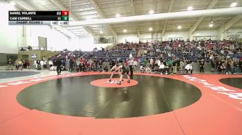 144 lbs Champ. Round 2 - Daniel Volante, Weber vs Cam Carrell, Hillcrest