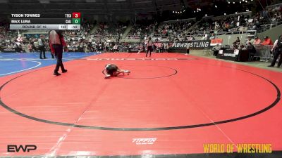 43 lbs Round Of 16 - Tyson Townes, Texas Elite vs Max Luna, California Grapplers