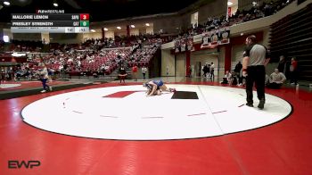 117 lbs Consi Of 8 #1 - Mallorie Lemon, Sapulpa HS Girls vs Presley Strength, Catoosa High School Girls
