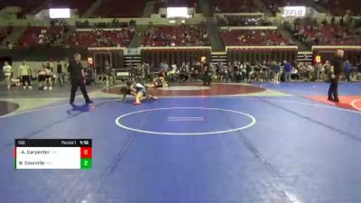 130 lbs Quarterfinal - Adrianna Carpenter, Conrad Wrestling Club vs Brynn Courville, Ronan Wrestling Club