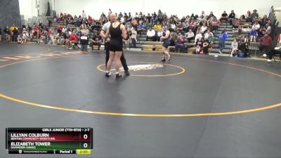 J-7 lbs Round 1 - Lillyan Colburn, Benton Community Wrestling vs Elizabeth Tower, Hammerin Hawks