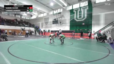 120 lbs 7th Place Match - Samuel Olivier, Notre Dame vs Lorenzo Jauregui, Upland