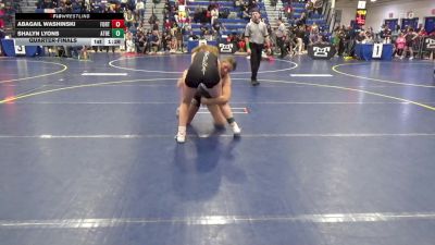 135 lbs Quarterfinal - Abagail Washinski, Fort Cherry vs Shalyn Lyons, Athena W.C.