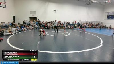 80-82 lbs Round 3 - Weston Temple, Dean Morgan vs Leo Williams, Douglas Middle School