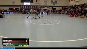 182 lbs Quarterfinal - Alex Koch, Cedar Rapids Kennedy vs Drake Davis, Iowa City, West