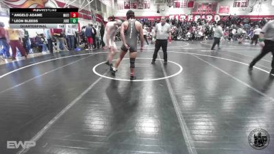 175 lbs Quarterfinal - Leon Bleess, Junipero Serra vs Angelo Adame, Matilda Torres High School