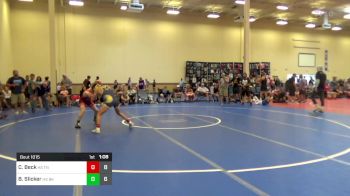 120 lbs Rr Rnd 3 - Carter Beck, HS TNWC White vs Brady Slicker, HS Bad Karma