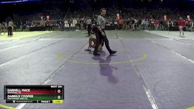 D3-150 lbs Cons. Round 2 - Darnell Mack, Whitehall HS vs Darrius Cooper, Pinconning Area HS