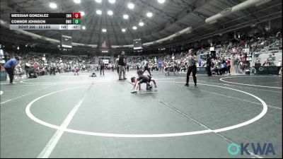 55 lbs Consi Of 8 #1 - Messiah Gonzalez, Shelton Wrestling Academy vs Connor Johnson, Brushy Wrestling Club