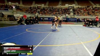 D1-126 lbs Cons. Round 1 - Dominic Lopez, Cibola vs Ryder Fortenberry, Liberty