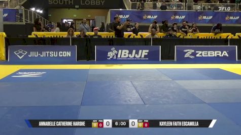 Annabelle Catherine Harshe vs Kayleen Faith Escamilla 2026 Pan Jiu Jitsu IBJJF Championship