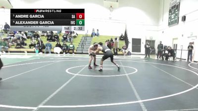 133 lbs Semifinal - Andre Garcia, Santa Ana vs Alexander Garcia, Imperial Valley College