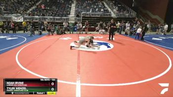 132 lbs Quarterfinal - Tyler Wenzel, Powell Wrestling Club vs Noah Irvine, Lander USA Wrestling