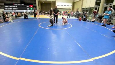 80 lbs Rr Rnd 1 - Grace Wehmer, Sassie Lassies FIWC vs Braelynn Bates, Pride Girls
