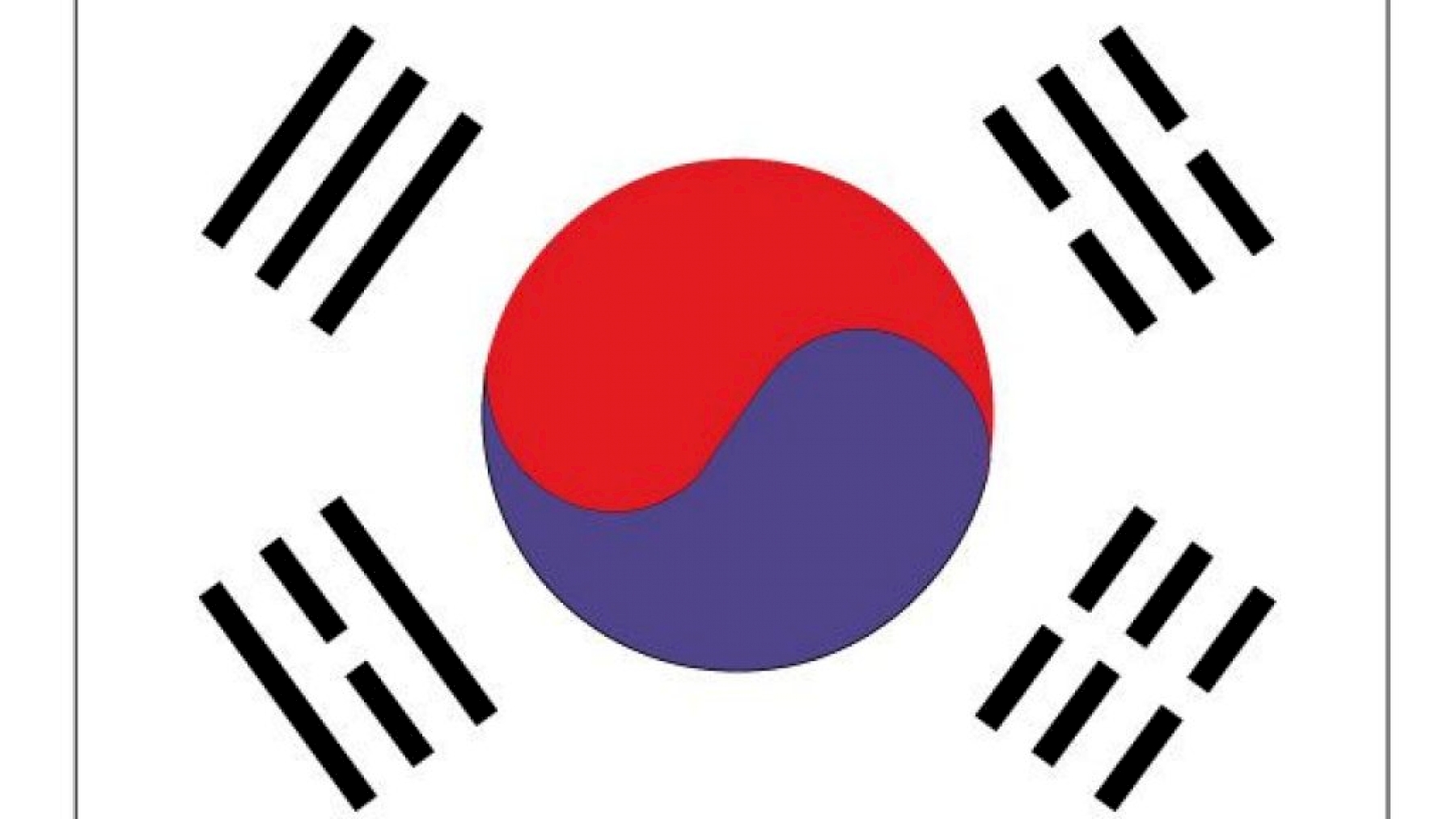 Как раньше выглядел флаг Кореи