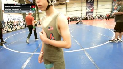 90 lbs Round Of 32 - Carter Burkett, VA vs River Chamberlain, OH